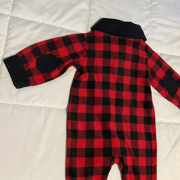 NWT buffalo plaid fleece one piece from Kapital K | 12 months - Picture 5 of 5